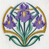 Art Deco Iris - Circle