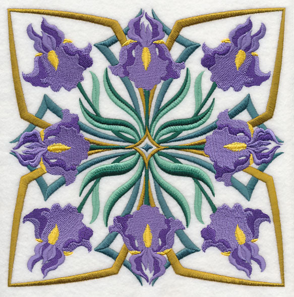 Art Deco Iris - Square
