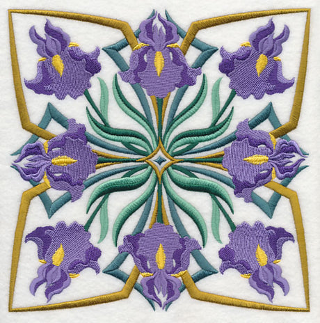 Art Deco Iris - Square