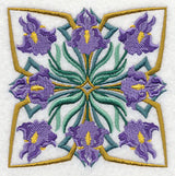 Art Deco Iris - Square
