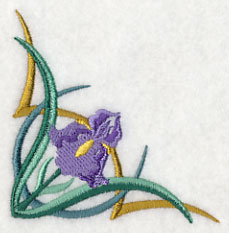 Art Deco Iris - Corner