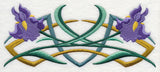 Art Deco Iris - Horizontal Border