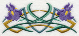 Art Deco Iris - Horizontal Border
