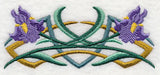 Art Deco Iris - Horizontal Border