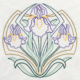 Art Deco Iris - Circle (Vintage)