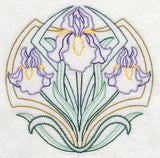 Art Deco Iris - Circle (Vintage)
