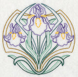 Art Deco Iris - Circle (Vintage)