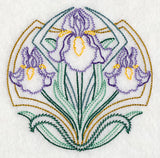 Art Deco Iris - Circle (Vintage)