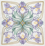 Art Deco Iris - Square (Vintage)