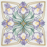 Art Deco Iris - Square (Vintage)