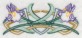 Art Deco Iris - Horizontal Border (Vintage)