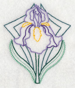 Art Deco Iris (Vintage)
