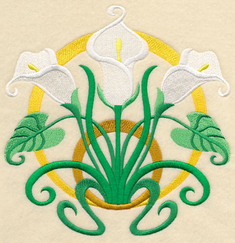 Art Deco Calla Lily - Circle