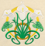 Art Deco Calla Lily - Circle