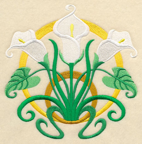 Art Deco Calla Lily - Circle