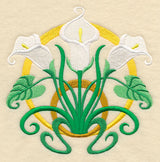 Art Deco Calla Lily - Circle