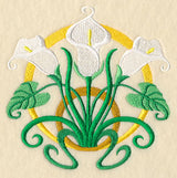 Art Deco Calla Lily - Circle