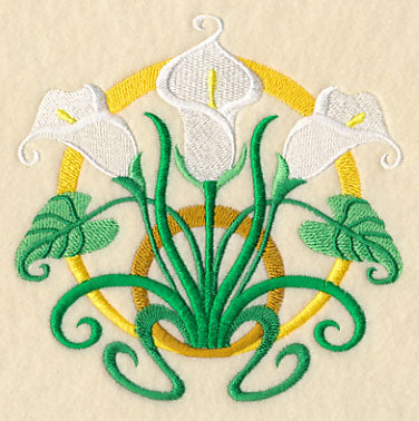 Art Deco Calla Lily - Circle