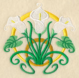 Art Deco Calla Lily - Circle