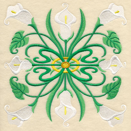 Art Deco Calla Lily - Square
