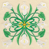 Art Deco Calla Lily - Square