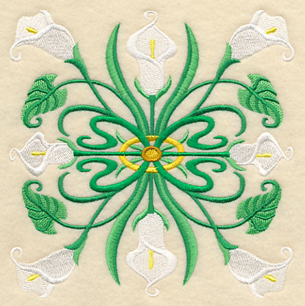 Art Deco Calla Lily - Square