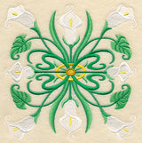 Art Deco Calla Lily - Square