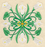 Art Deco Calla Lily - Square
