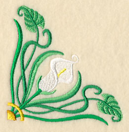 Art Deco Calla Lily - Corner