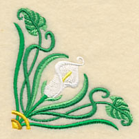 Art Deco Calla Lily - Corner