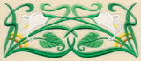 Art Deco Calla Lily - Horizontal Border
