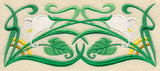 Art Deco Calla Lily - Horizontal Border