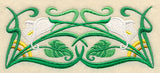Art Deco Calla Lily - Horizontal Border