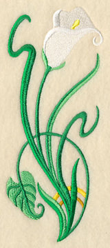 Art Deco Calla Lily - Vertical Border