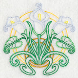 Art Deco Calla Lily - Circle (Vintage)