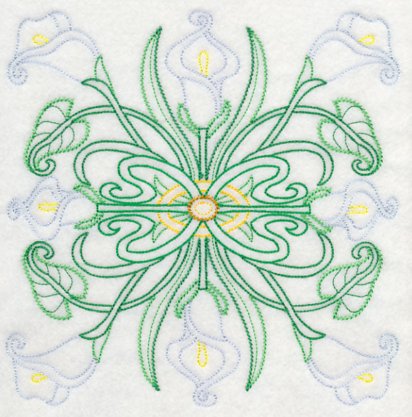 Art Deco Calla Lily - Square (Vintage)