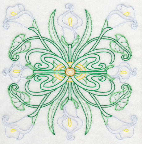 Art Deco Calla Lily - Square (Vintage)