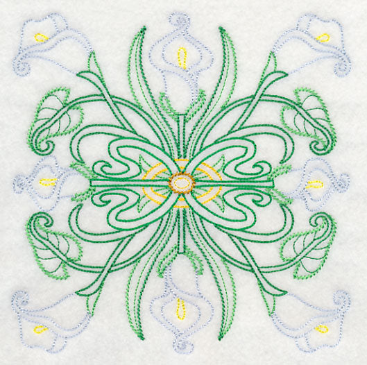 Art Deco Calla Lily - Square (Vintage)