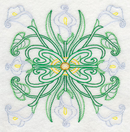 Art Deco Calla Lily - Square (Vintage)