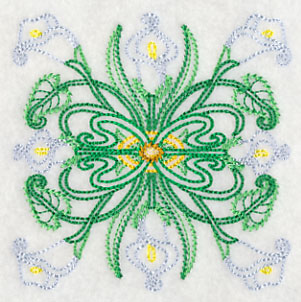 Art Deco Calla Lily - Square (Vintage)