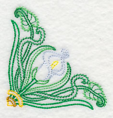 Art Deco Calla Lily - Corner (Vintage)