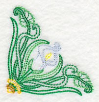 Art Deco Calla Lily - Corner (Vintage)