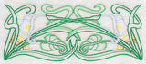 Art Deco Calla Lily - Horizontal Border (Vintage)