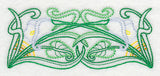 Art Deco Calla Lily - Horizontal Border (Vintage)