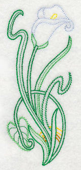 Art Deco Calla Lily - Vertical Border (Vintage)