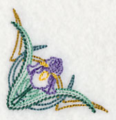 Art Deco Iris - Corner (Vintage)