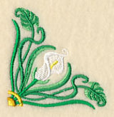 Art Deco Calla Lily - Corner