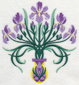 Art Deco Iris Bouquet