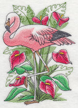 Tropical Flamingo Sketch