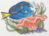 Tropical Blue Tang Sketch